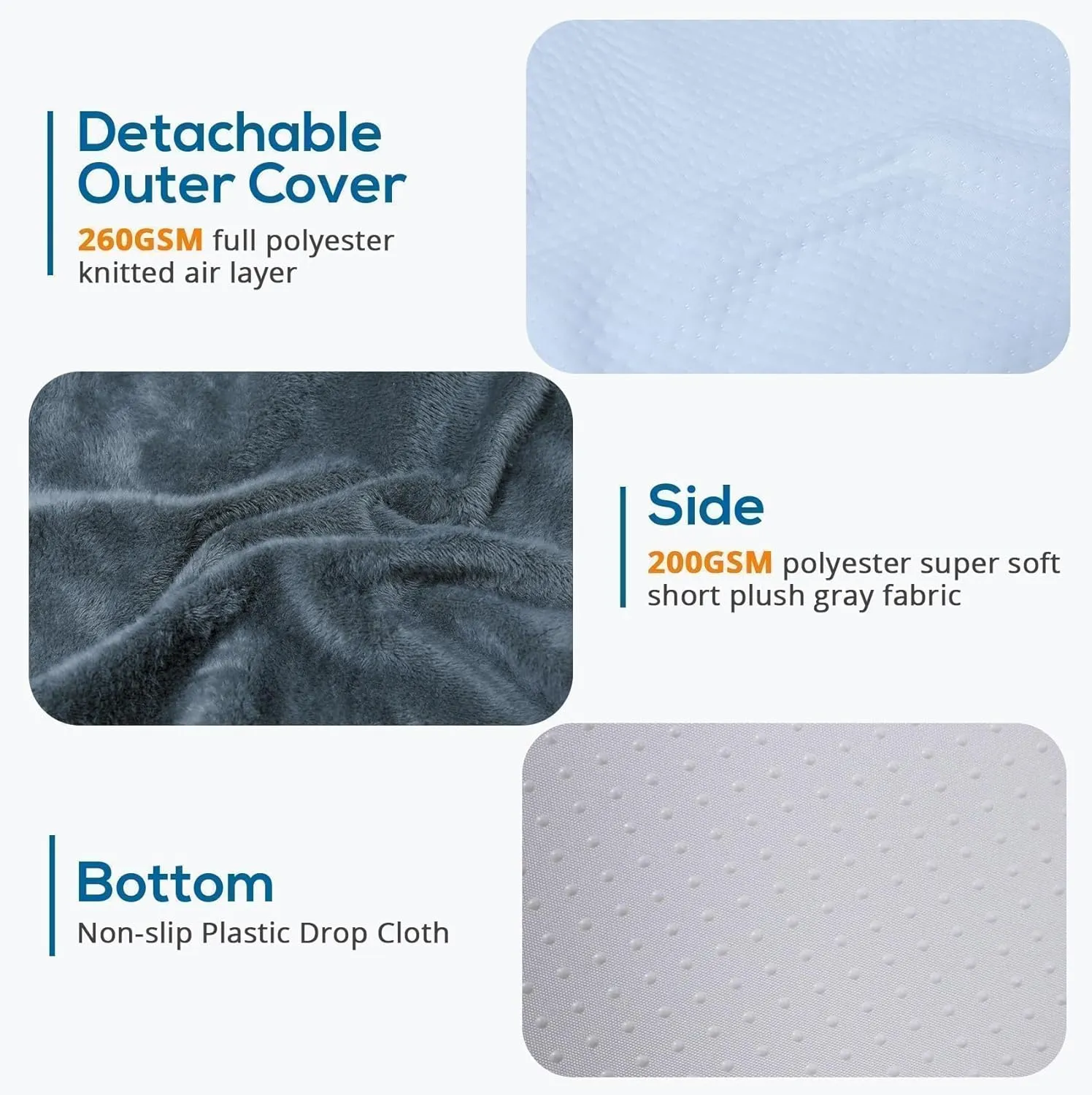 Sasttie Wedge Pillow, 12 Inch Memory Foam Bed Wedge Pillow for Sleeping, Acid Reflux, Back Pain, Post Surgery, and Snoring, Designed with Washable Cover, Dark Gray