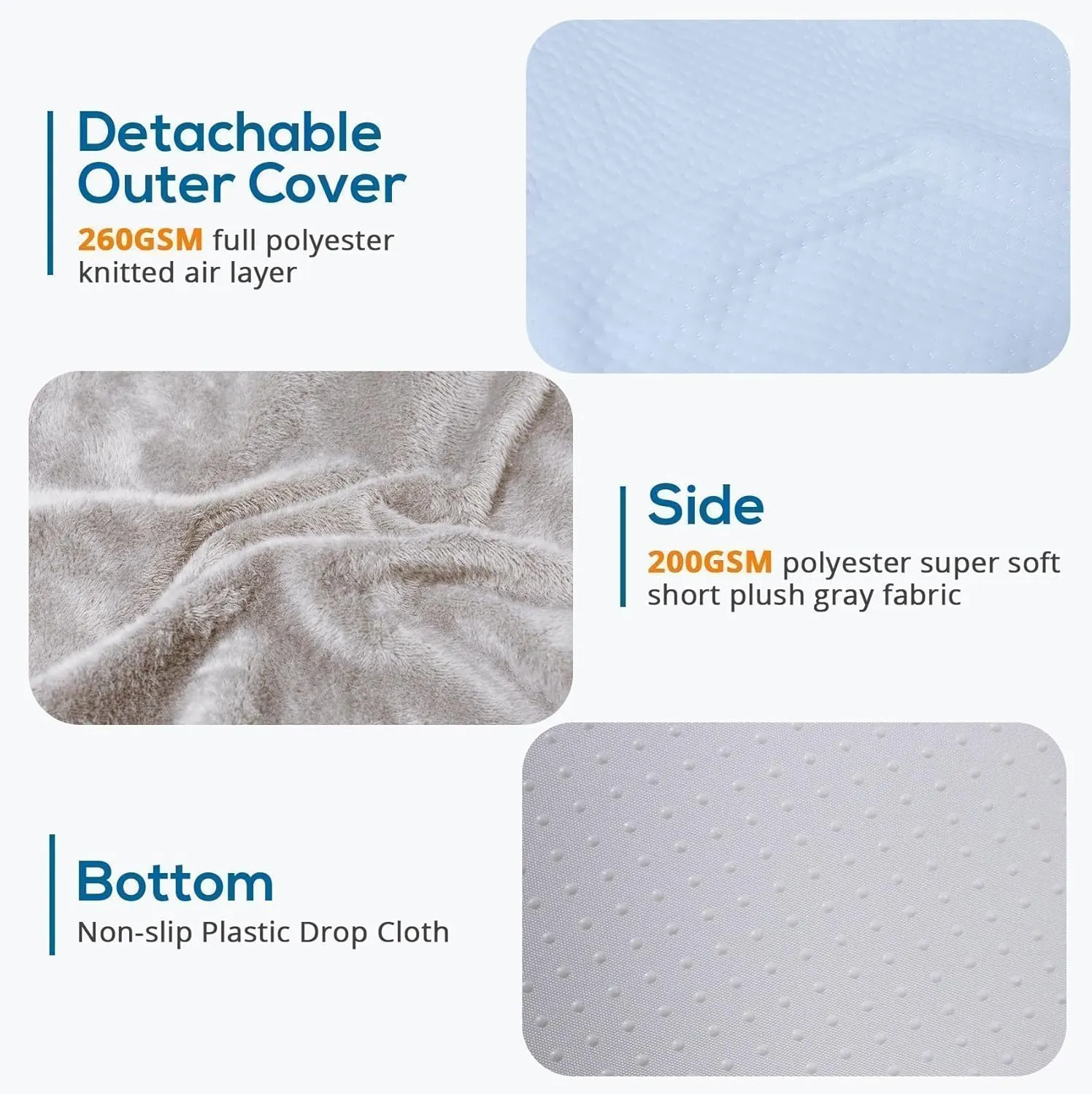Sasttie Wedge Pillow, 12 Inch Memory Foam Bed Wedge Pillow for Sleeping, Acid Reflux, Back Pain, Post Surgery, and Snoring, Designed with Washable Cover, Light Gray