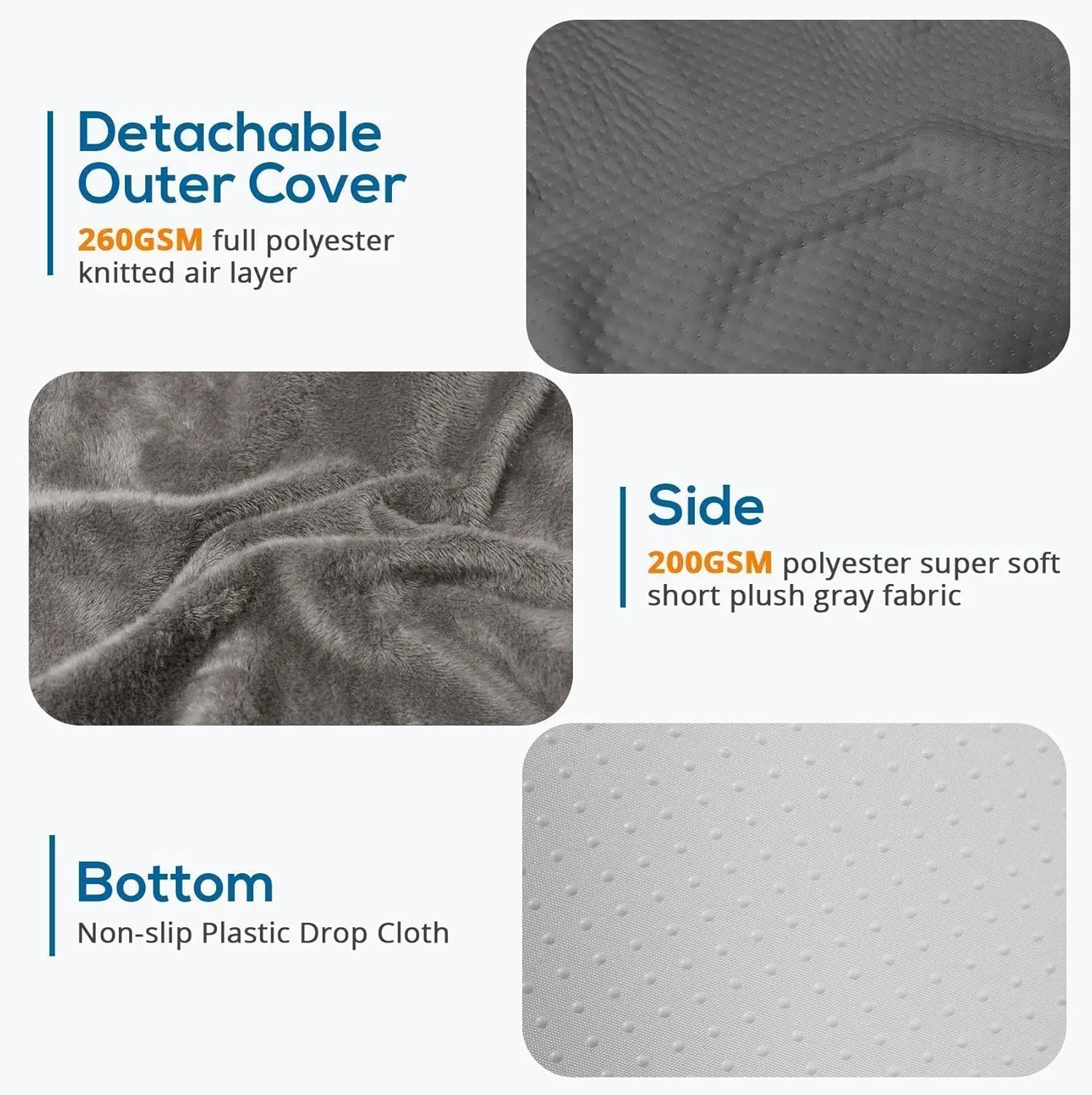 Sasttie Wedge Pillow, 12 Inch Memory Foam Bed Wedge Pillow for Sleeping, Acid Reflux, Back Pain, Post Surgery, and Snoring, Designed with Washable Cover, Solid Dark Gray