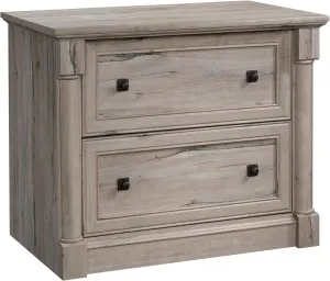 Sauder Palladia 2 Drawer File Cabinet, Lateral Filing Cabinets for Home Office, Hanging File Folders Organizer, Interlocking Drawers, in Split Oak Finish