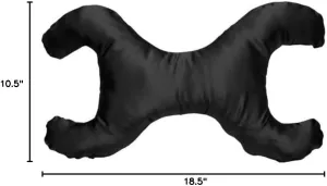 Save My Face!" La Petite Pillow (Black, Satin)