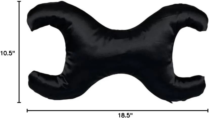 Save My Face!" La Petite Pillow (Black (Silk), Silk)