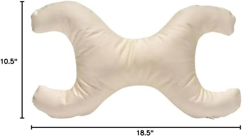 Save My Face!" La Petite Pillow (Cream, 500 Thread Count 100% Cotton)