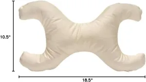 Save My Face!" La Petite Pillow (Cream, 500 Thread Count 100% Cotton)