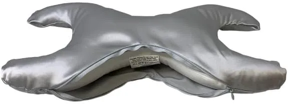 Save My Face!" La Petite Pillow (Grey (Silk), Silk)