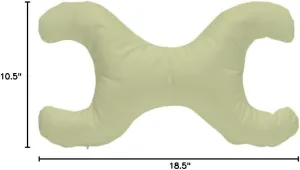 Save My Face!" La Petite Pillow (Moss Green, 500 Thread Count 100% Cotton)