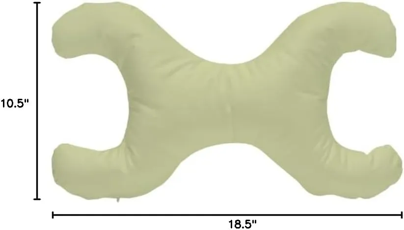 Save My Face!" La Petite Pillow (Moss Green, 500 Thread Count 100% Cotton)