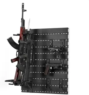Savior Equipment Wall Rack System Heavy-Duty Steel Tactical Rifle Carbine Shotgun Handgun Storage Wall Mount, Modular Firearms Gun Wall Gear Accessories Organizer, Holds up to 6 Rifles & 6 Pistols