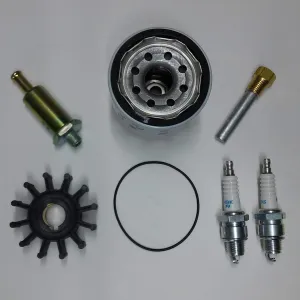 SCP-K8w2sp Maintenance Kit w Plugs For Kohler Marine 3.5CFZ 4CZ 5CFZ 6.5CZ Ser#296899 &UP Var2