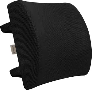 Sealy Lumbar Support Pillow for Office Chair and Car Seat - Lower Back Pain Relief, Memory Foam Lumbar Pillow & Back Brace Support Posture Corrector