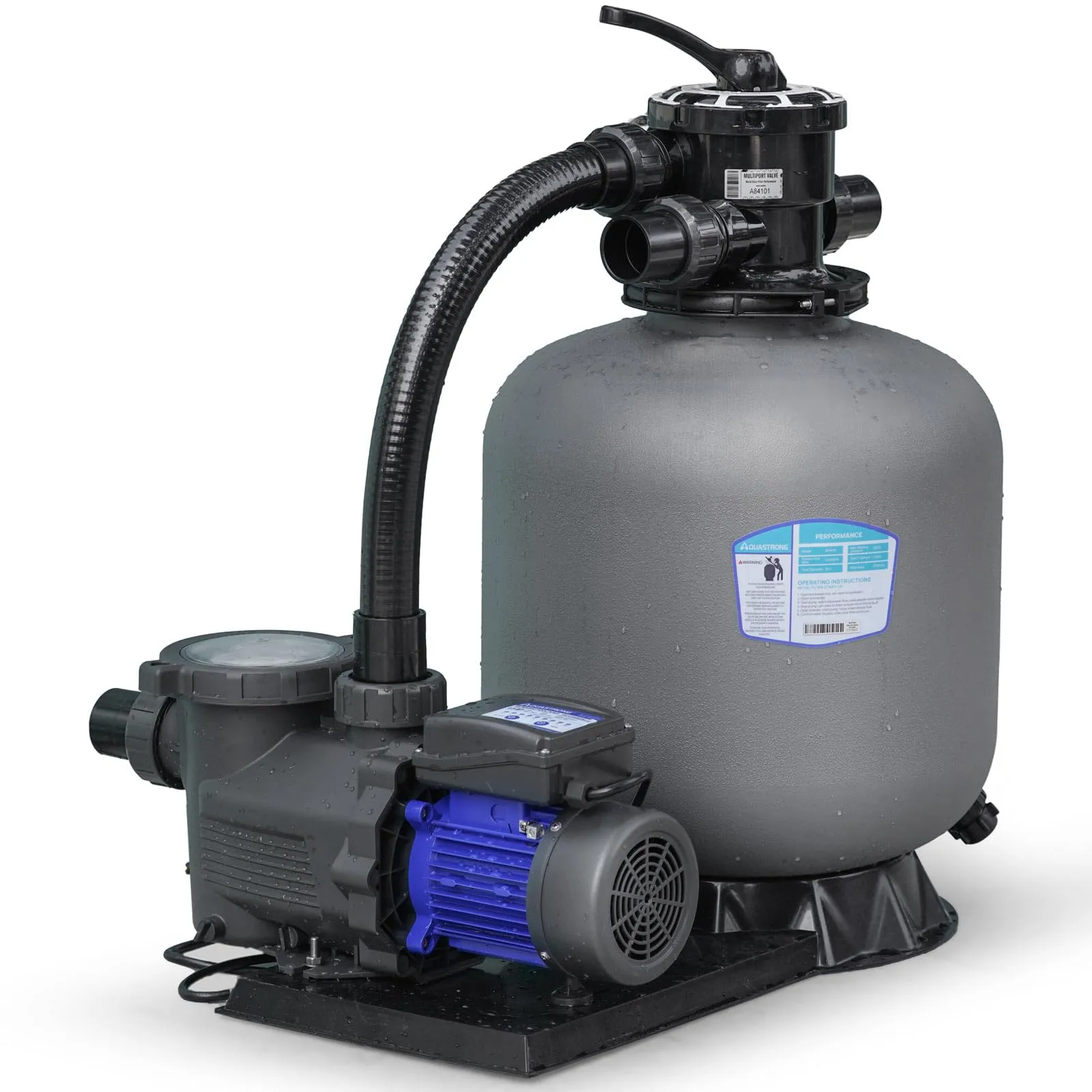 SFP455 1.5 HP Sand Filter Pump 8100GPH with Timer 18in Up to 28000GAL