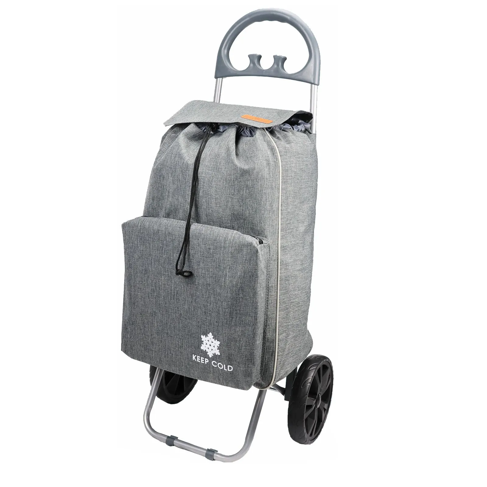 Shopping Trolley Foldable Shopping Cart for Grocery with Cooler bag