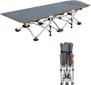 Small Cots for Camping, Camping Cots for Adults with Soft Pillow, Cots Portable for Outdoor Indoor Office(160 * 57.5 * 28.5 cm/63 * 22.6 * 11.2 in)