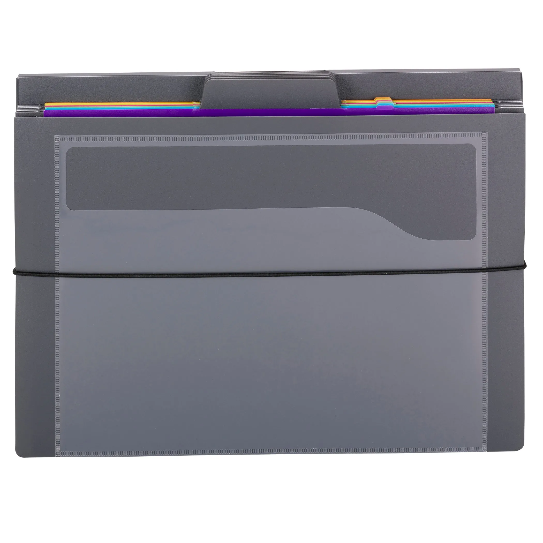 Smead Cascading Wall Organizer, Gray with Bright Pockets (SMD 92060)