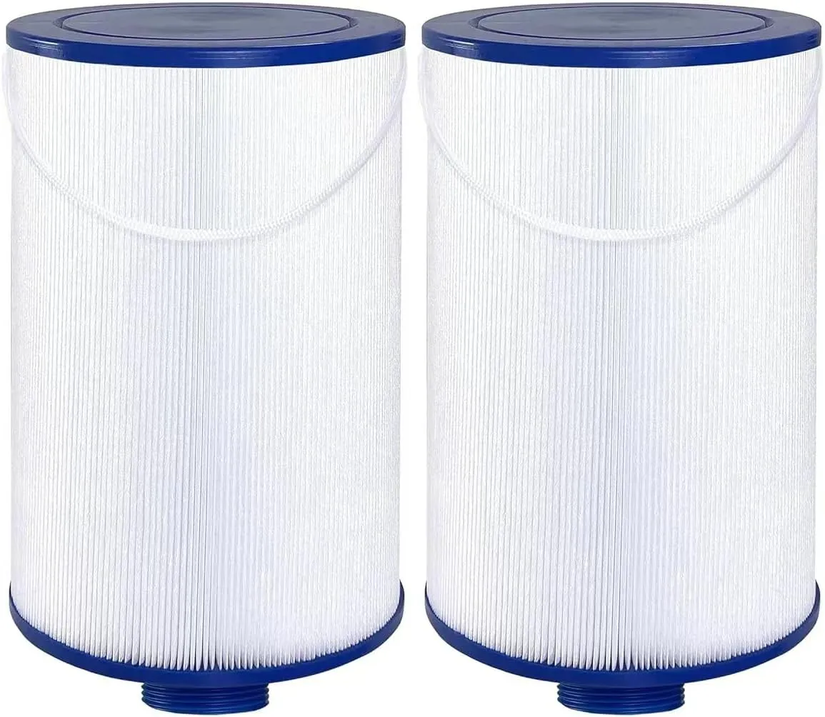 Spa Filter Compatible with Watkins 303279, FC-2402, PFF42TC-P4, 78460, Lifesmart, Freeflow, AquaTerra, Hydromaster, Simplicity Hot Tub Filters, 1 1/2" MPT Thread Fine Thread, （2 Pack）