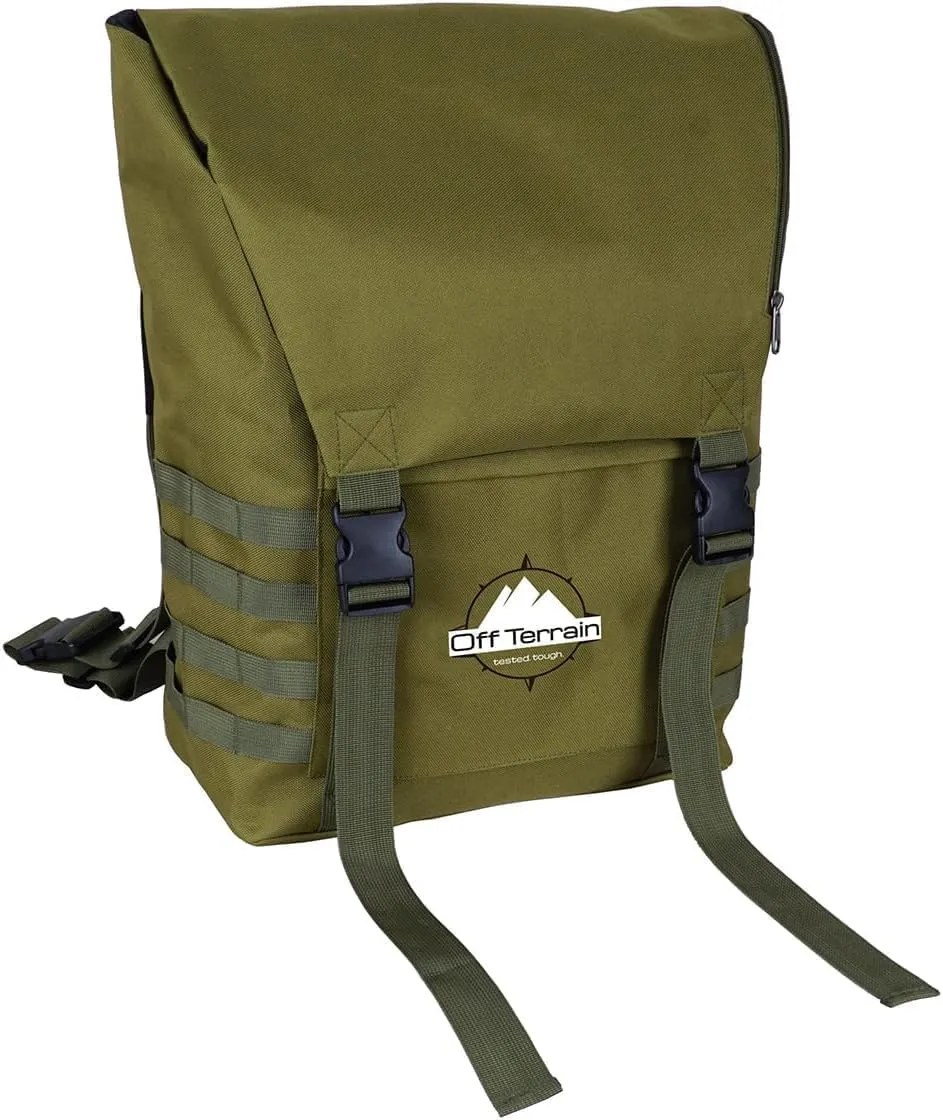 Spare Tire Trash Bag, Heavy Duty Truck Trash Bag, Storage Bag for Jeep, Truck, SUV or Car (Military Green)