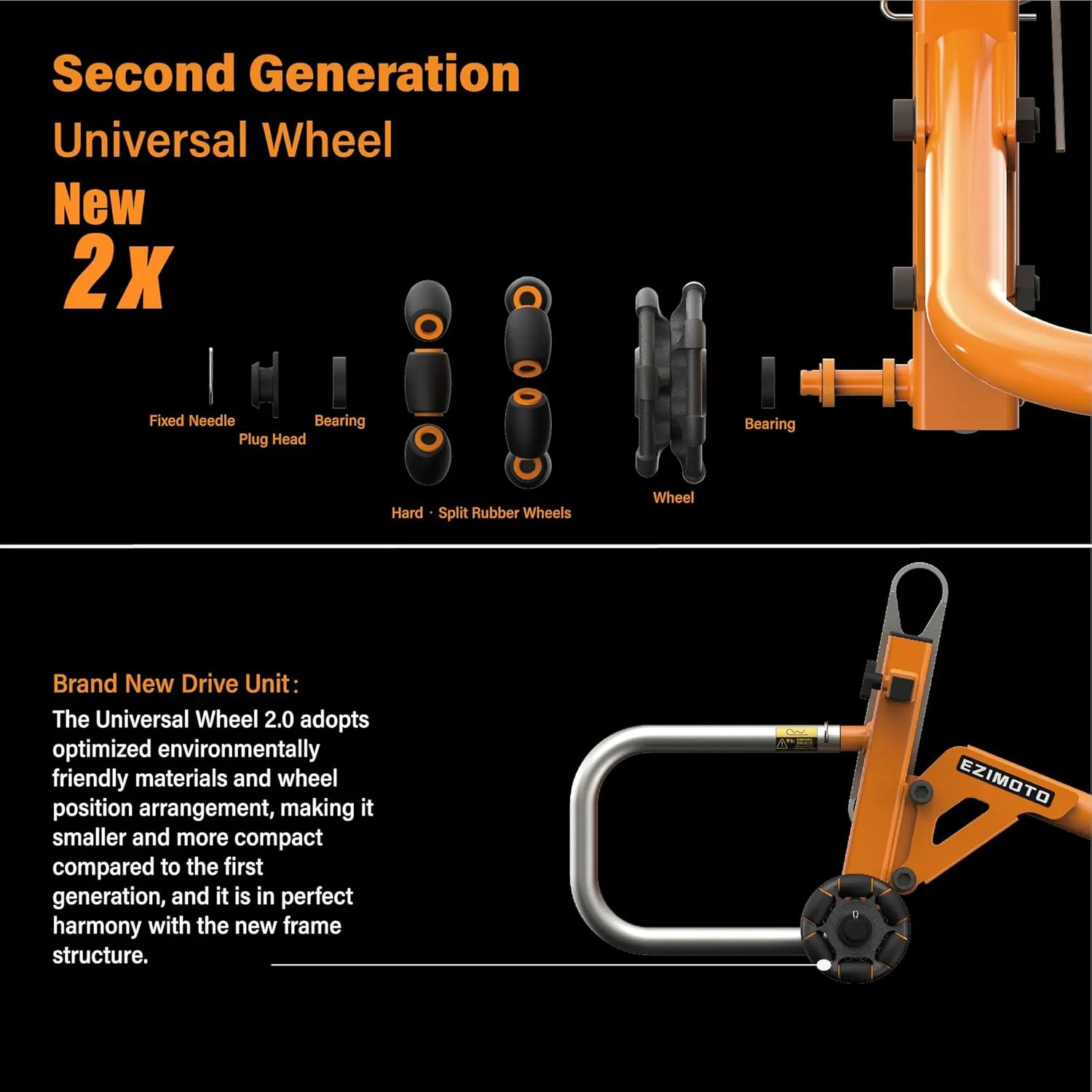 Sport Bike Motorcycle Rear Stand, 360° Movable Lift Stands, Revolutionary Heavy Duty Motorcycle Stands - Quick, Safe, and Easy Single Person Operation
