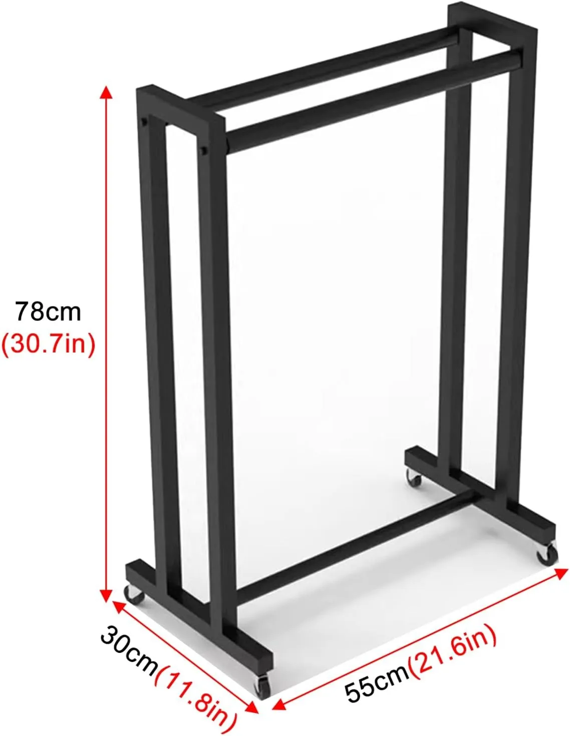 Sports Ball Storage Stand Rolling Hanging Racket Organizer Rack, Black Steel Freestanding Tennis Badminton Racquet Display Rack for Schools/Garage/Retail Store, with 360° Lockable Wheels