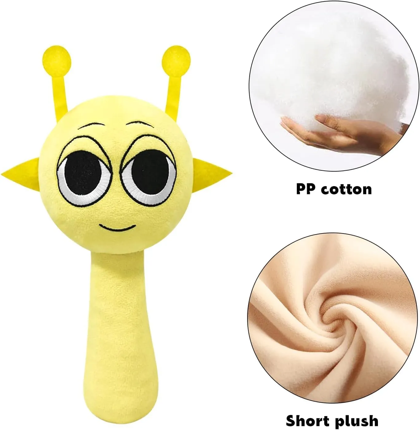 Sprunki Plush Toys, Horror Games Plushies Toy for Fans, Soft Stuffed Animal Pillow Figure Doll Christmas Birthday Gifts for Adult Kids（Blue Yellow）