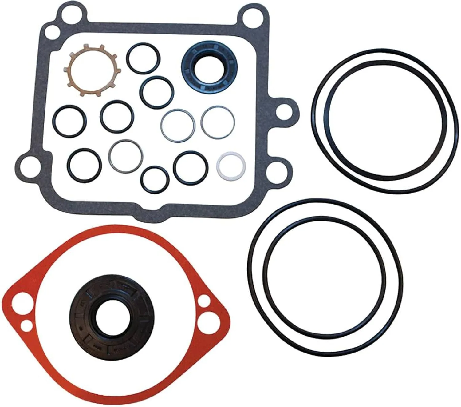Stens New Hydro Pump Seal Kit for Ariens, Exmark, Hydro Gear, Toro 2513018, 58800300, 80-6130, BDP-10L, Black