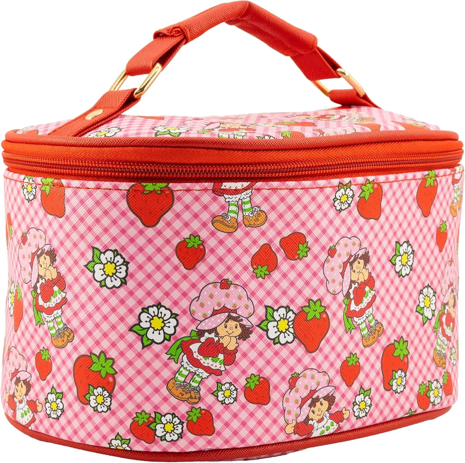 Strawberry Shortcake Makeup Bag – Makeup Organizer, Travel Toiletry Bag for Women & Girls | Cute Cosmetic Bag, Train Case for Kids, Travel Bag, Toiletry Bag for Women, Make up Storage | Ages 3 