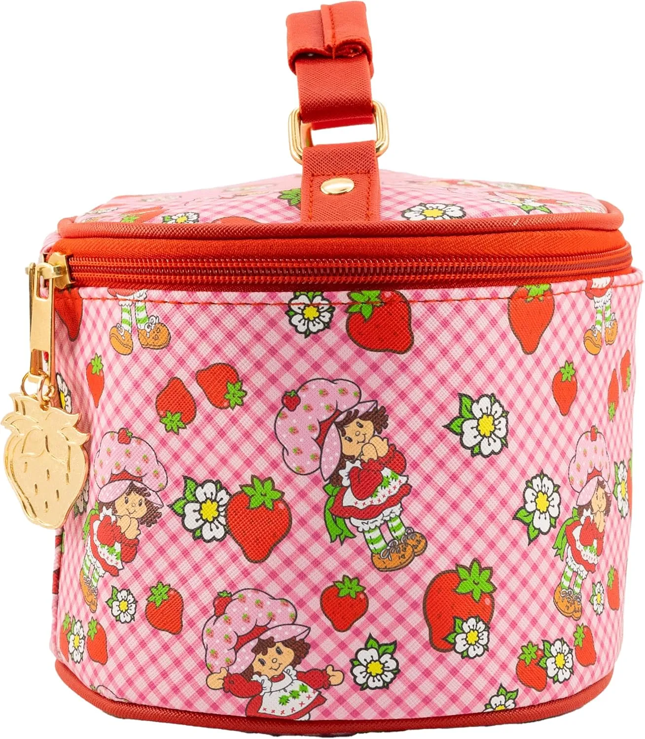 Strawberry Shortcake Makeup Bag – Makeup Organizer, Travel Toiletry Bag for Women & Girls | Cute Cosmetic Bag, Train Case for Kids, Travel Bag, Toiletry Bag for Women, Make up Storage | Ages 3 