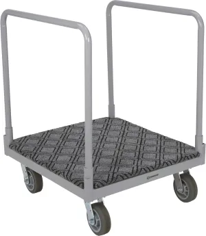 Strongway 4-Wheel Cart with Carpeted Deck- 1600-Lb. Capacity