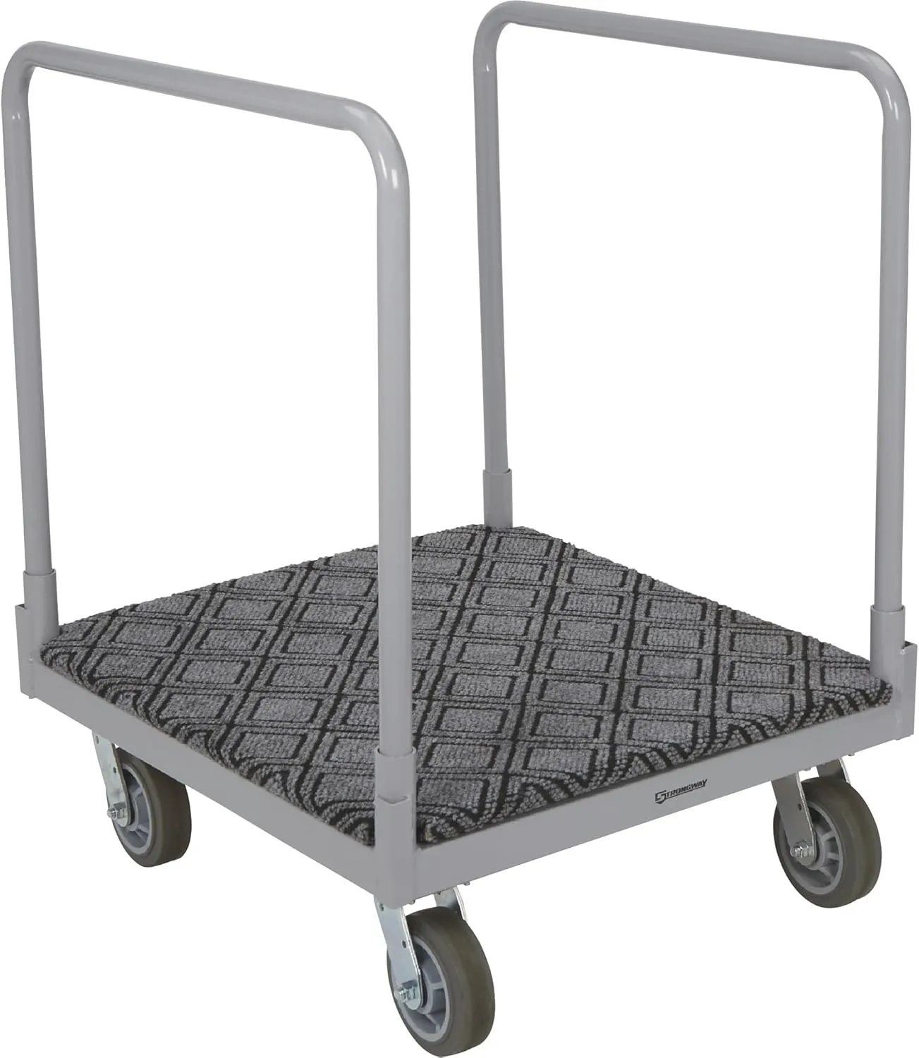 Strongway 4-Wheel Cart with Carpeted Deck- 1600-Lb. Capacity
