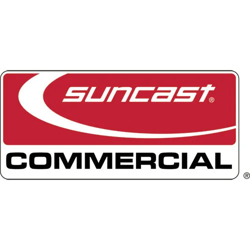 Suncast Commercial® Heavy Duty Plus Utility Cart, Plastic, 2 Shelves, 6 Bins, 500 lb Capacity, 19.5" x 41.78" x 34.81", Black