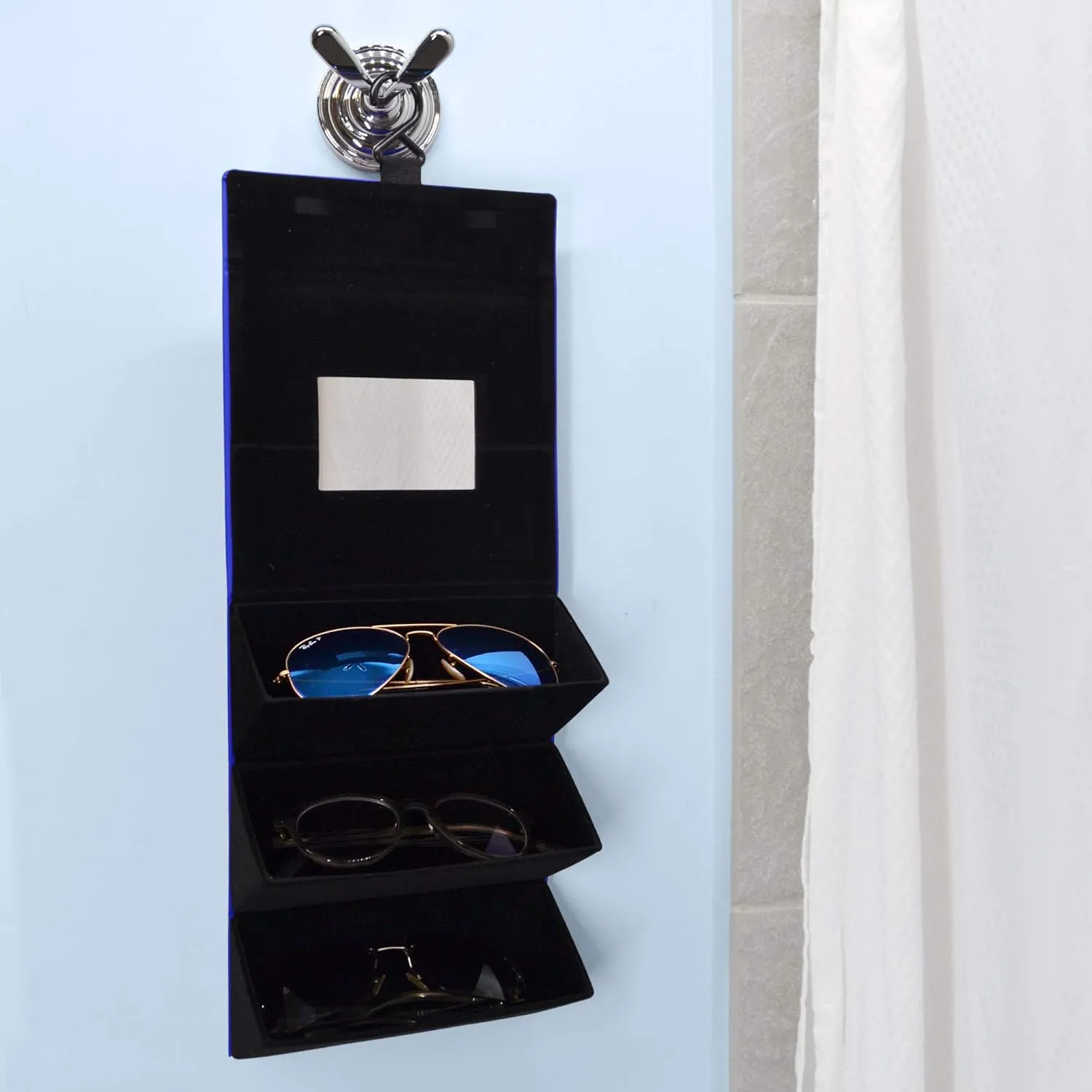 Sunglasses Travel Case for 3 Pair, Travel Sunglasses Organizer