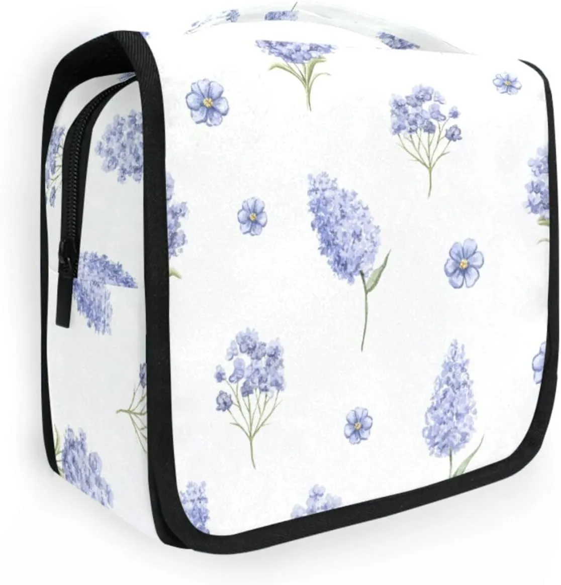 susiyo Hanging Travel Toiletry Bag Purple Lilac Branches Cosmetic Makeup Bag Portable Cosmetic Pouch Waterproof Shower Bag Travel Organizer Case for Women Girls