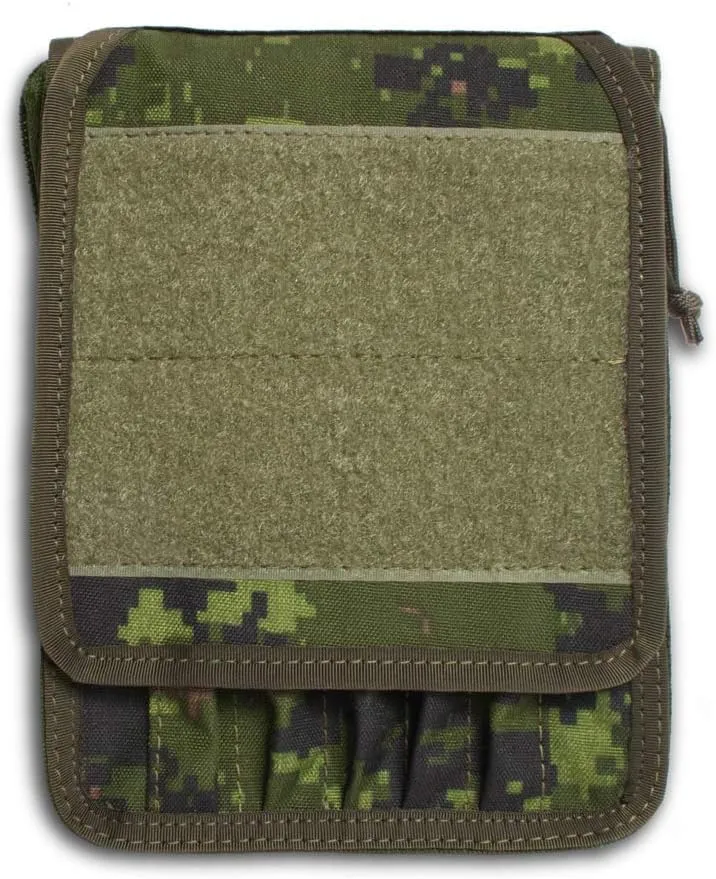 Tactical Notebook Covers FMP Case | Zippered Case with 5 Pen/Marker Slots for Canadian Forces FMP | Fits 6.75” x 4.5” Notepad | Durable Tactical Organizer for Field Use