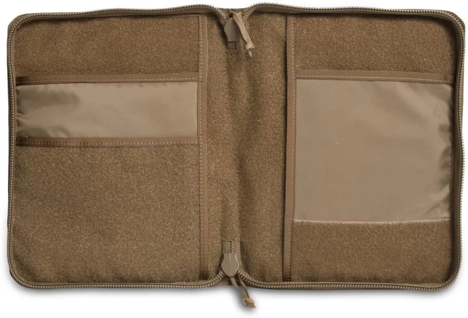 Tactical Notebook Covers Tactical 3-Ring Binder Cover | Zippered Case for Military Field Admin & Map Storage | Fits 5.5” x 8.5” Paper | Tactical Organizer with Durable Protection for Field Use