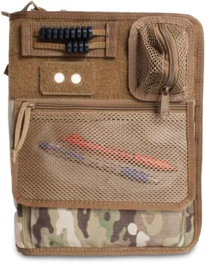 Tactical Notebook Covers Tactical 3-Ring Binder Cover | Zippered Case for Military Field Admin & Map Storage | Fits 5.5” x 8.5” Paper | Tactical Organizer with Durable Protection for Field Use