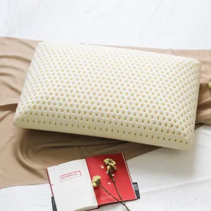 Talatex Talalay 100% Natural Premium Latex Pillow, Helps Relieve Pressure, No Memory Foam Chemicals, Perfect Package Best Gift with Removable Tencel Cover (Soft, Standard(24"×15.7"×4.9"))