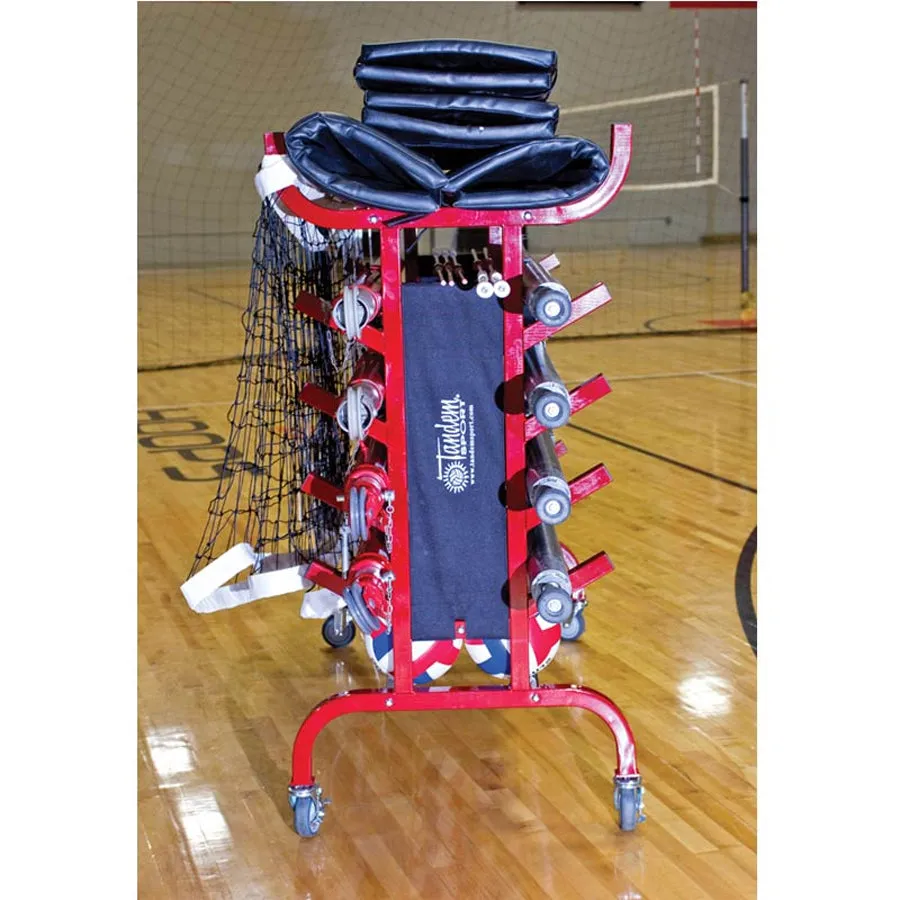 Tandem TSEQUIPMENTCART 8 Pole Volleyball System Equipment Carrier