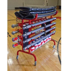 Tandem TSEQUIPMENTCART 8 Pole Volleyball System Equipment Carrier