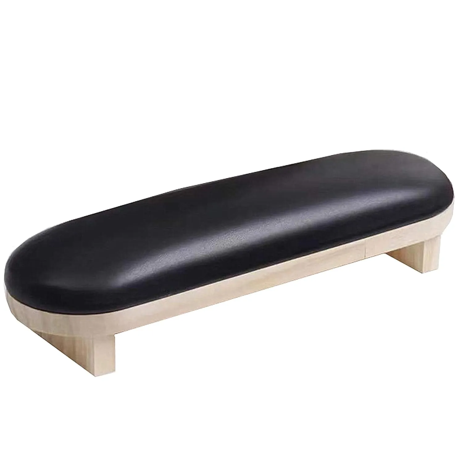 TANG SONG 1 Pcs Sponge Manicure Hand Rest Pillow Wooden Nail Stand Hand Holder Nail Table Manicure Armrest Cushion (Black)