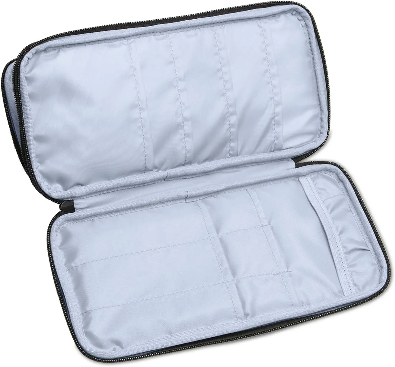 Teamoy Knitting Needles Case(up to 10-Inch), Travel Organizer Storage Bag for Circular and Straight Knitting Needles, Crochet Hooks and Knitting Accessories, Purple-NO Accessories Included