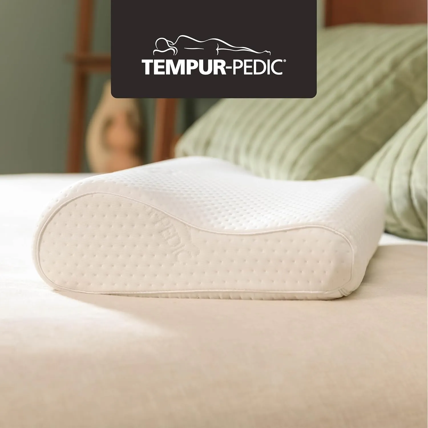 Tempur-Pedic TEMPUR-Ergo Neck Pillow, Large Profile, White