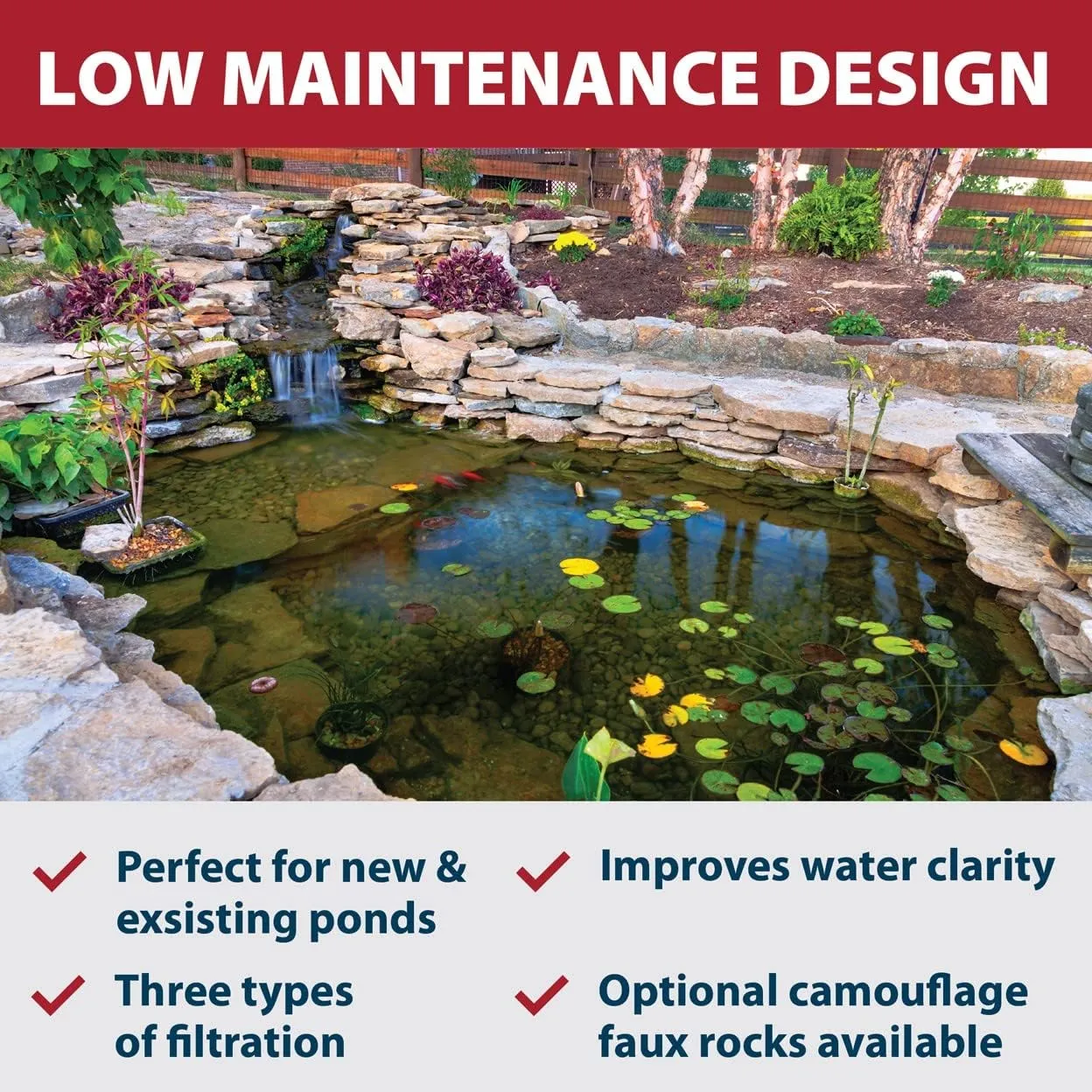 The Pond Guy AllClear G2 Pressure Filter & Ultraviolet Light Clarifier & Pump Combo, Pressurized External UVC Bio & Mechanical Filtration with Backflush System, All Clear 3500 & SolidFlo Pump 2650