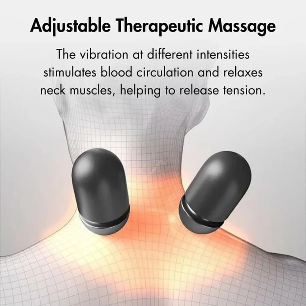 TheraPillow,TheraPillow Massage Neck Hump,TheraPilloww Traction Massager,Fisiorest 3-in-1 Neck Massager Pillows (Black)
