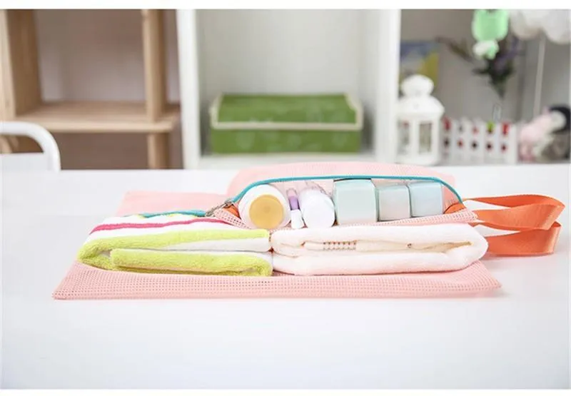 Thicken  Portable Travel Storage Mesh Bag On Sale