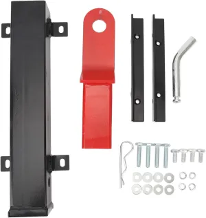 Topyond Golf Cart Trailer Hitch Steel, 10 5/8 to 11 Inch Adjustable Rear Bumper Hitch for Club Car, Heavy Duty & Easy Installation - for Golf Cart Enthusiasts