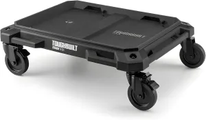 ToughBuilt 4-Wheel Cart, Dolly with 2 Lockable Wheels for StackTech Tool Boxes
