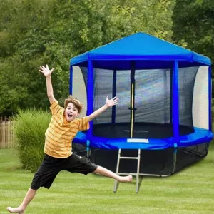 Trampoline Shade Cover, Sun-Protection Trampolines Canopy, Trampoline Tent Cover, Anti-UV Trampolines Sunshade Accessories for Outdoor Backyard Playground