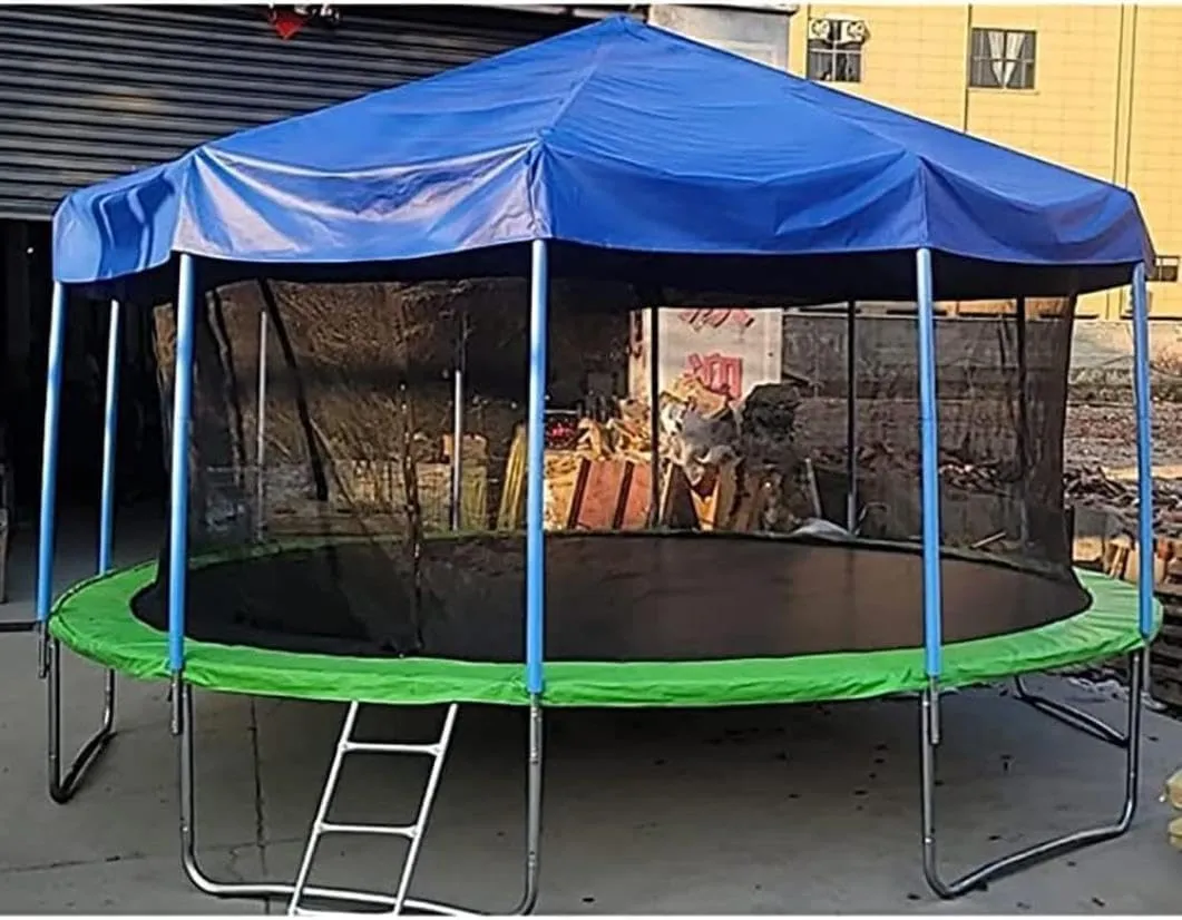 Trampoline Shade Cover, Sun-Protection Trampolines Canopy, Trampoline Tent Cover, Anti-UV Trampolines Sunshade Accessories for Outdoor Backyard Playground