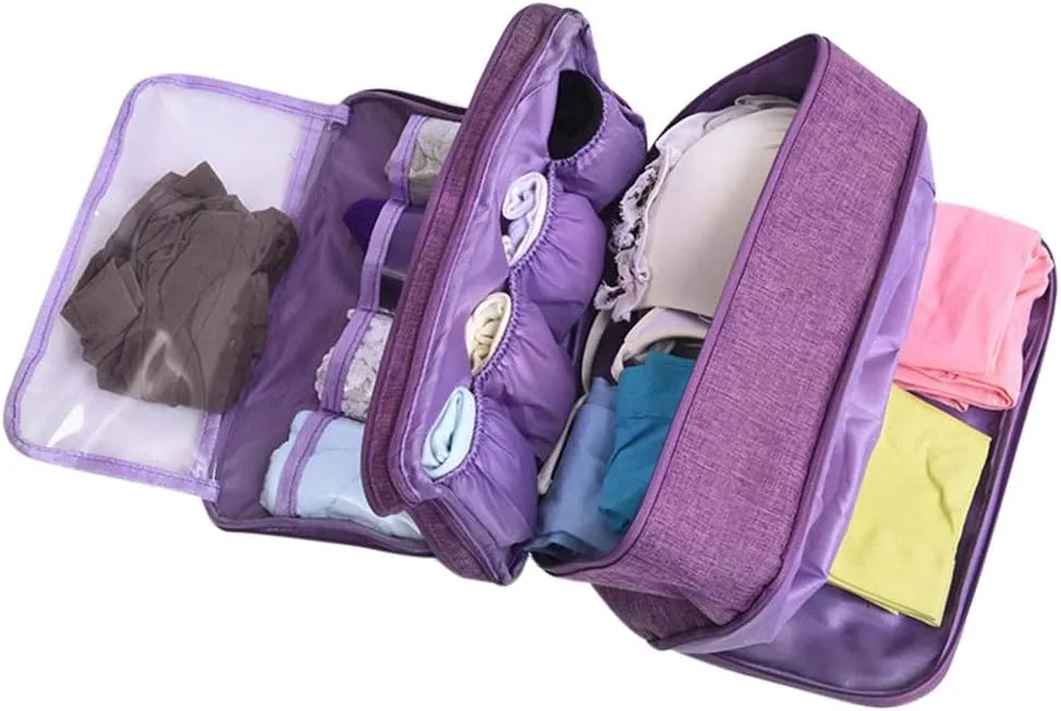 Travel Multi-function Underwear Organize Storage Bag Portable Bra Socks Lingerie Accessories Pack Cube Toiletry Bag