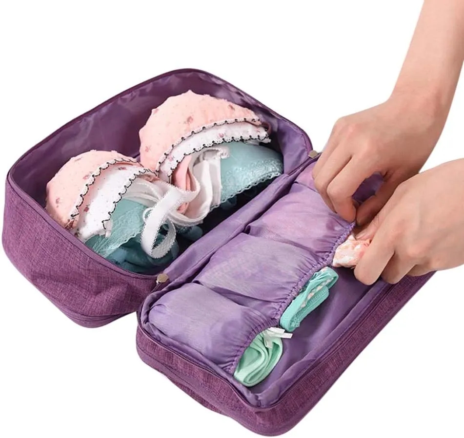 Travel Multi-function Underwear Organize Storage Bag Portable Bra Socks Lingerie Accessories Pack Cube Toiletry Bag