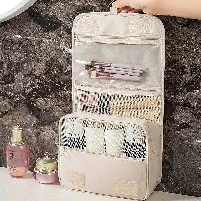 Travel Multi Functional Hanging Makeup Bag With Hanging Washable Bag